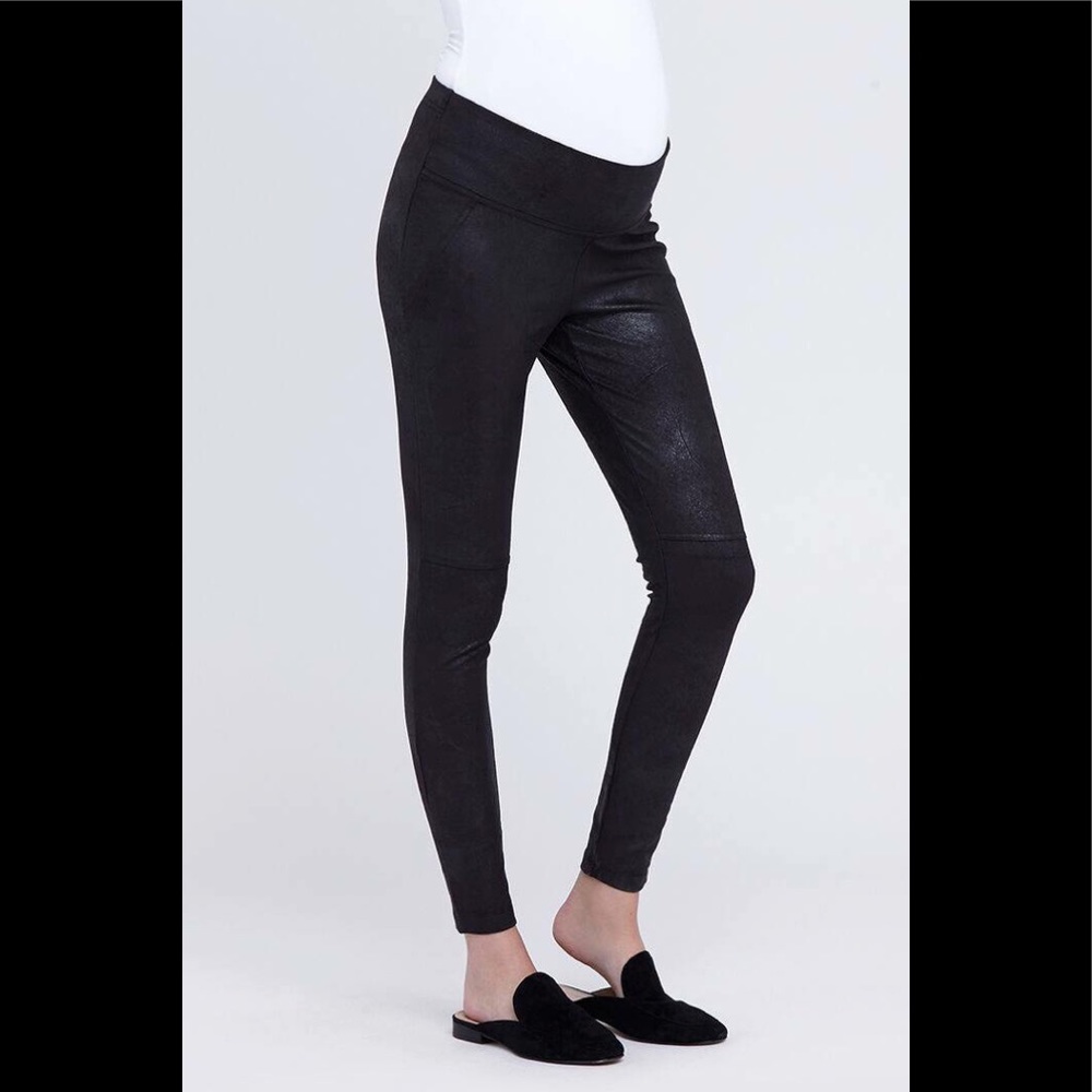 Ripe Maternity Knit Suede Detail Legging